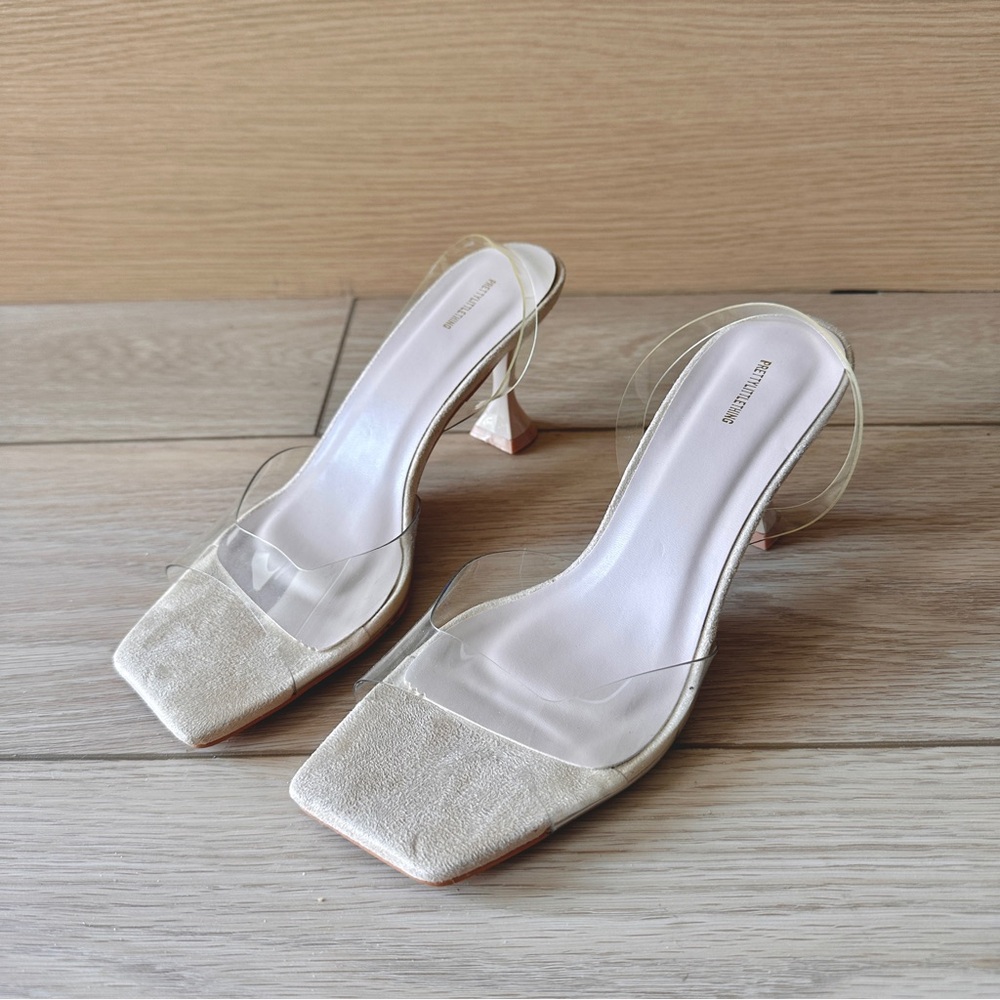Clear Cream Women's Heels - NEW